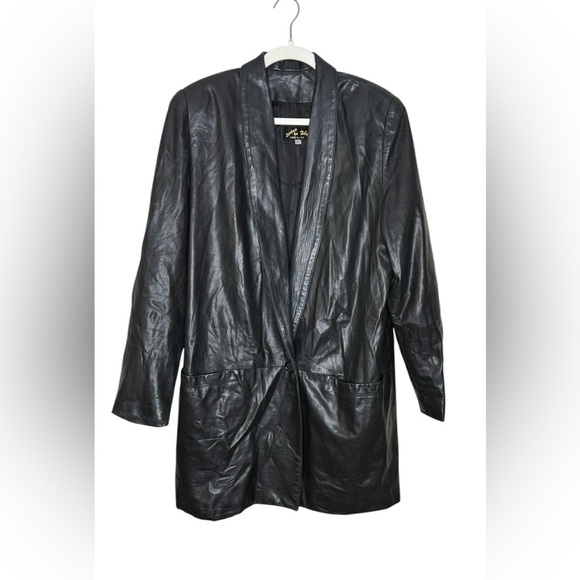 Leathers by Toby Authentic Classic Black Leather Jacket L Made in the USA - Picture 2 of 6